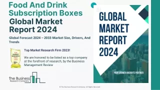 Food And Drink Subscription Boxes Market Trends And Growth Drivers 2024-2033