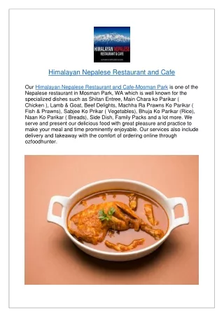 Get $7 Off Your Order at Himalayan Nepalese Mosman Park - Order Now