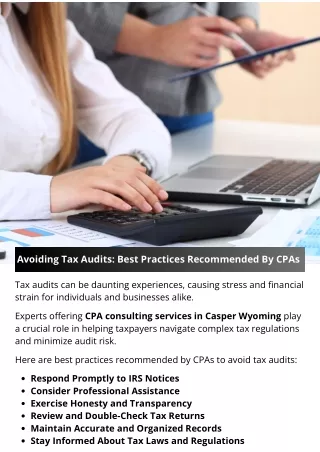 Avoiding Tax Audits: Best Practices Recommended By CPAs