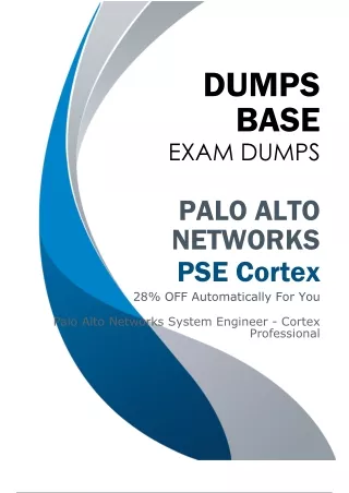 Excellent Palo Alto Networks PSE Cortex Dumps (V9.02) to Obtain 100% Achievement