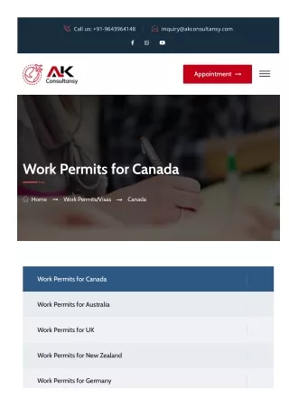 Climb The Ladder Of Success Process To Get  Work Permits For Canada