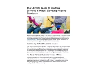 The Ultimate Guide to Janitorial Services in Milton_ Elevating Hygiene Standards_00001