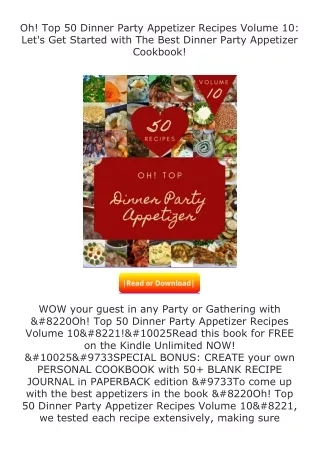 Oh-Top-50-Dinner-Party-Appetizer-Recipes-Volume-10-Lets-Get-Started-with-The-Best-Dinner-Party-Appetizer-Cookbook