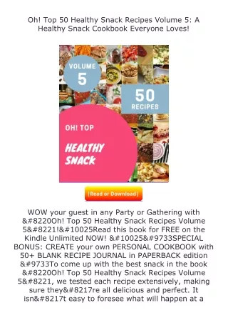 (❤️pdf)full✔download Oh! Top 50 Healthy Snack Recipes Volume 5: A Healthy S