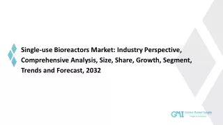 Single-use Bioreactors Market Analysis, Revenue, Price, Market Share 2032