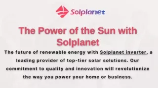 the power of sun with solplanet - 15