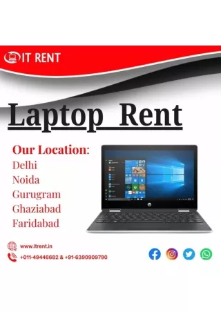 Laptop on Rent in Ghaziabad ! 6390909790