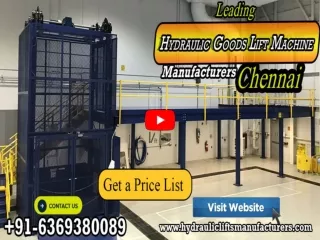 Top goods lift manufacturers in Dindigul