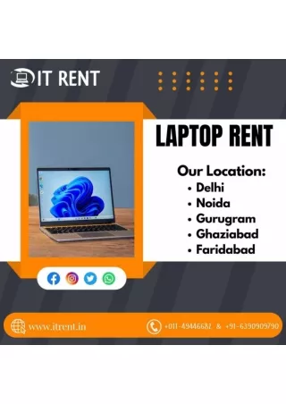 Laptop on Rent in Faridabad ! 6390909790