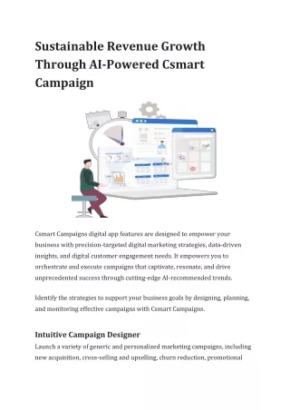 Sustainable Revenue Growth Through AI-Powered Csmart Campaign