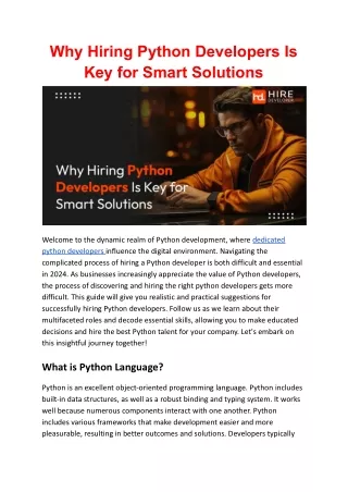 Hire Python Developers