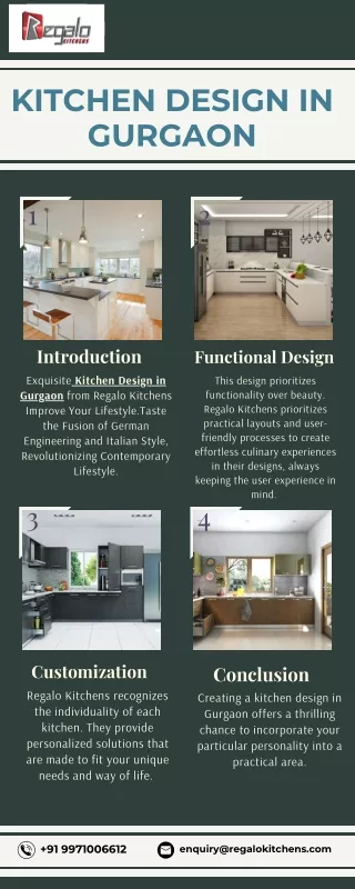 Kitchen Design In Gurgaon | Regalo Kitchens