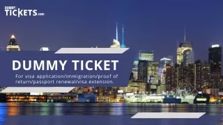 Create Dummy Flight Ticket