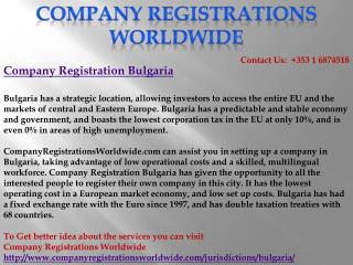Company Registration Bulgaria