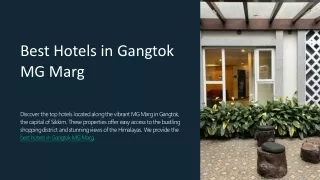 Best Hotels in Gangtok MG Marg