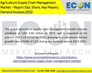 Agriculture Supply Chain Management Market