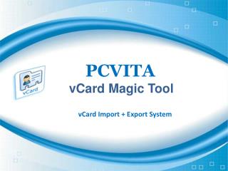 Move vCard into Outlook through Excellent vCard Import Expor