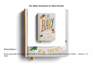 [PDF]❤️DOWNLOAD⚡️ Oh, Baby! Devotions for New Parents