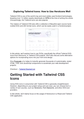 Exploring Tailwind Icons - Stacked List