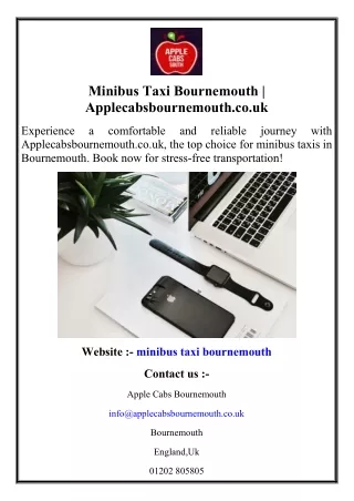 Minibus Taxi Bournemouth  Applecabsbournemouth.co.uk