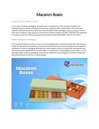 Macaron Boxes