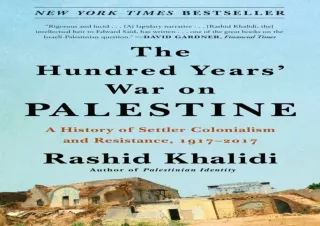 PDF_  Hundred Years' War on Palestine