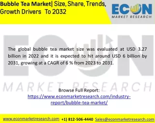 Bubble Tea Market