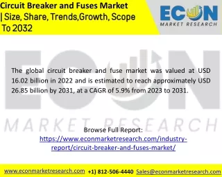 Circuit Breaker and Fuses Market