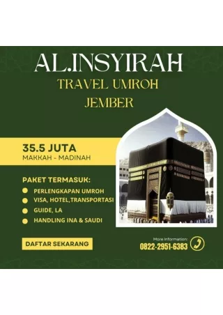 0822-2951-6383, PAKET UMROH MURAH JEMBER