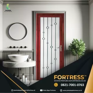 TERBARU!!! WA 0821 7001 0763 (FORTRESS) Bahan Pintu Aluminium Coklat di Tanjungpinang