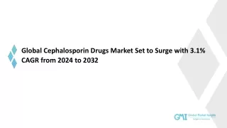 Global Cephalosporin Drugs Market: Comprehensive Analysis and Forecast 2024-2032