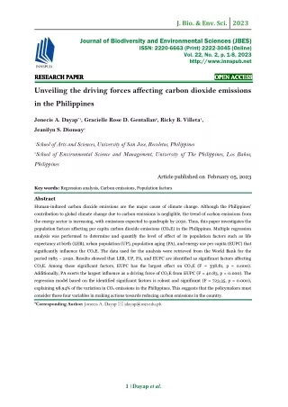 Unveiling the driving forces affecting carbon dioxide emissions in the Philippin