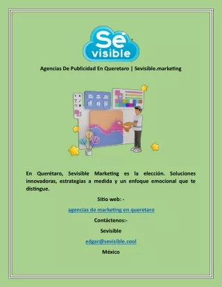 Agencias De Publicidad En Queretaro  Sevisible.marketing