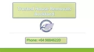 Trusted House Removals Auckland