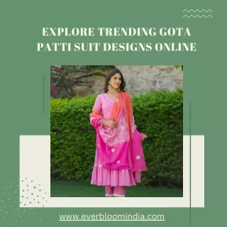 Explore Trending GotaPatti Suit Designs Online