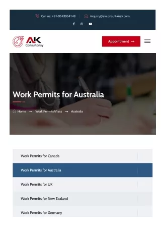 Flight To Success Work Permits For Australia Process