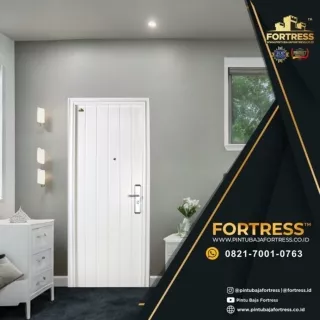 BERKUALITAS!!! WA 0821 7001 0763 (FORTRESS) Pintu Rumah Warna Putih di Baubau