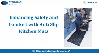 Enhancing Safety and Comfort with Anti Slip Kitchen Mats