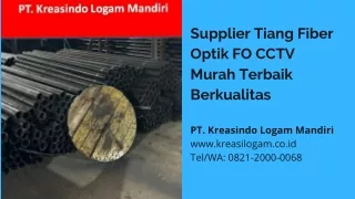 0821-2000-0068 Distributor Tiang Fiber Optik CCTV PJU Murah Medan Padang Palembang