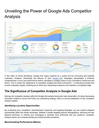 Unveiling the Power of Google Ads Competitor Analysis