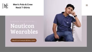 Men's Casual And Elegant Polo T-Shirts-Nauticon Wearables