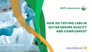 How do Testing Labs in Qatar Ensure Quality and Compliance