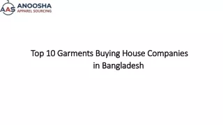 Top 10 Garments Buying House Companies in Bangladesh