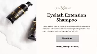 Eyelash Extension Shampoo at LashGame