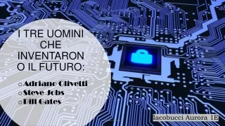 Iacobucci Aurora-I tre uomini che inventarono il futuro