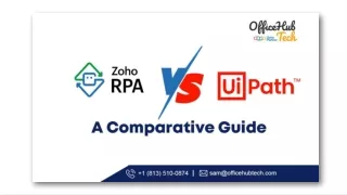 Zoho RPA vs. UiPath A Comparative Guide