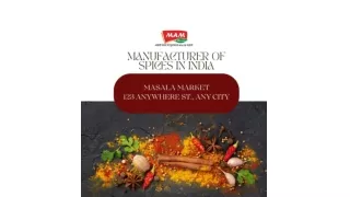 Manufacturer of Spices in India