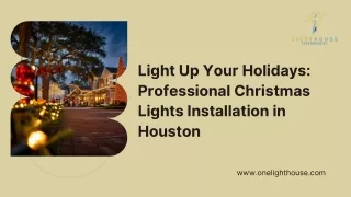 Light Up Your Holidays Professional Christmas Lights Installation in Houston