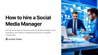 How to hire a Social Media Manager