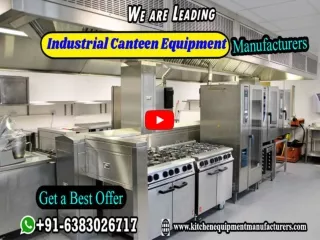 Top Industrial Kitchen equipment Manufacturer